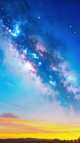 夜空星霞