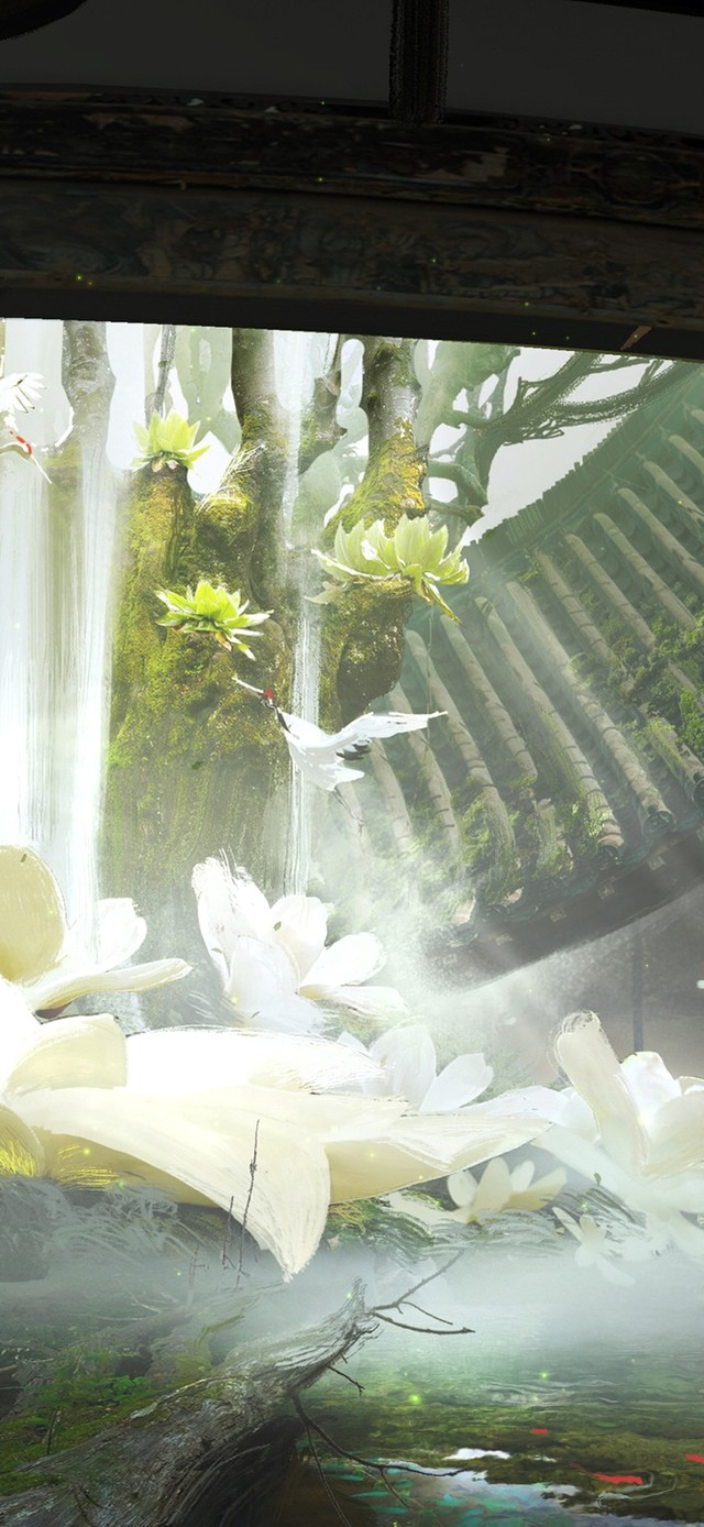 4K唯美古风莲花书院