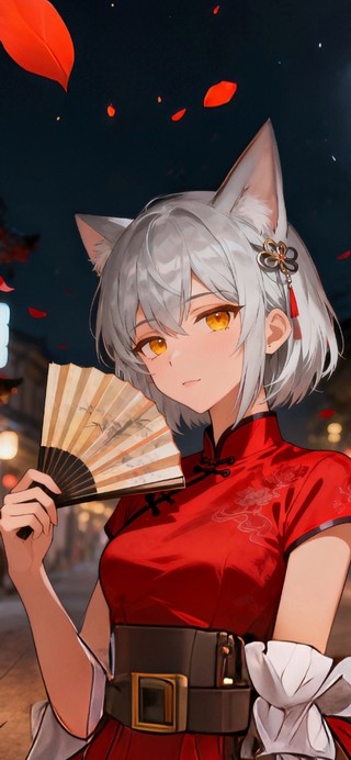 旗袍猫耳少女