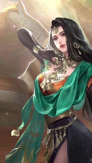 动漫西域风情美女
