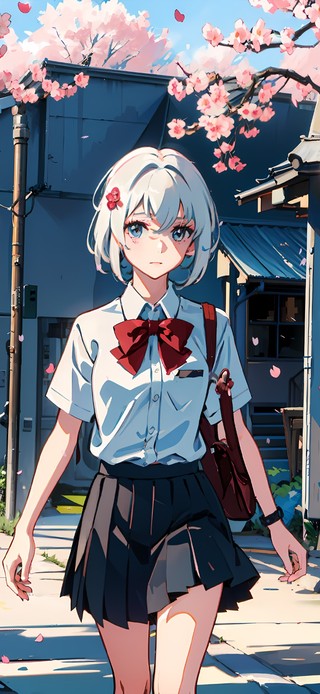 上学途中