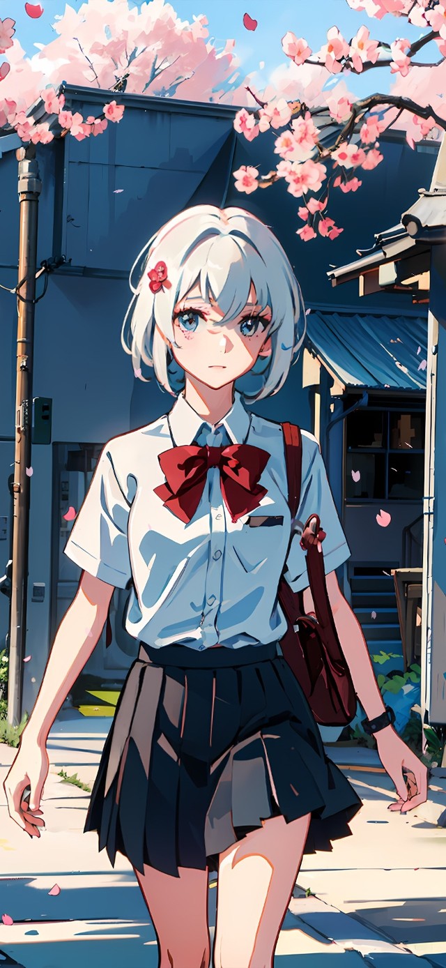上学途中