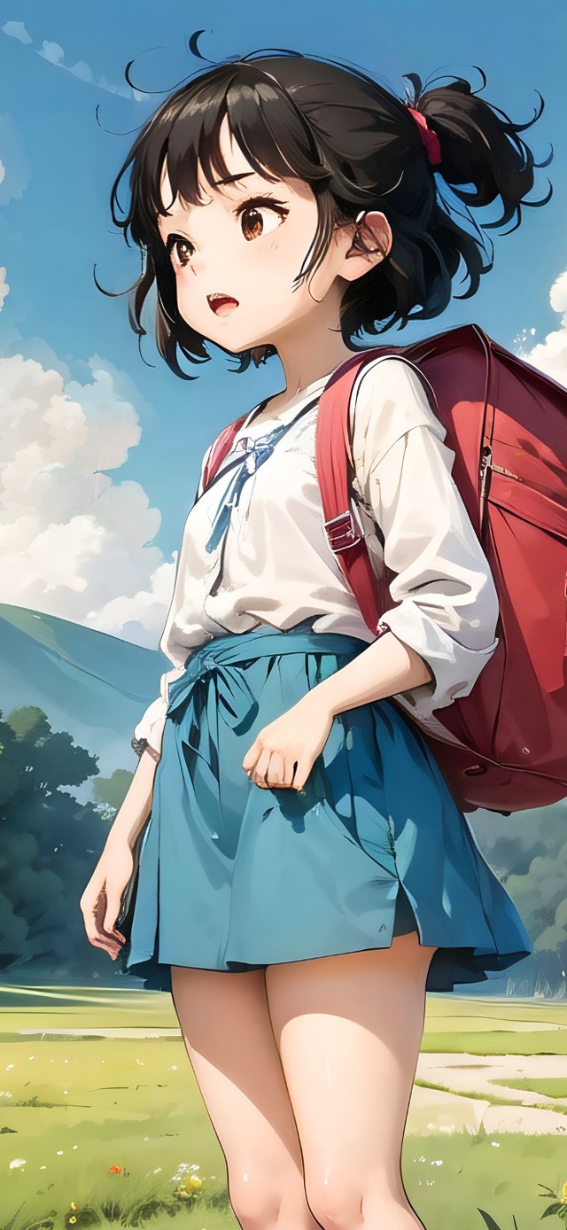 文艺可爱小女孩