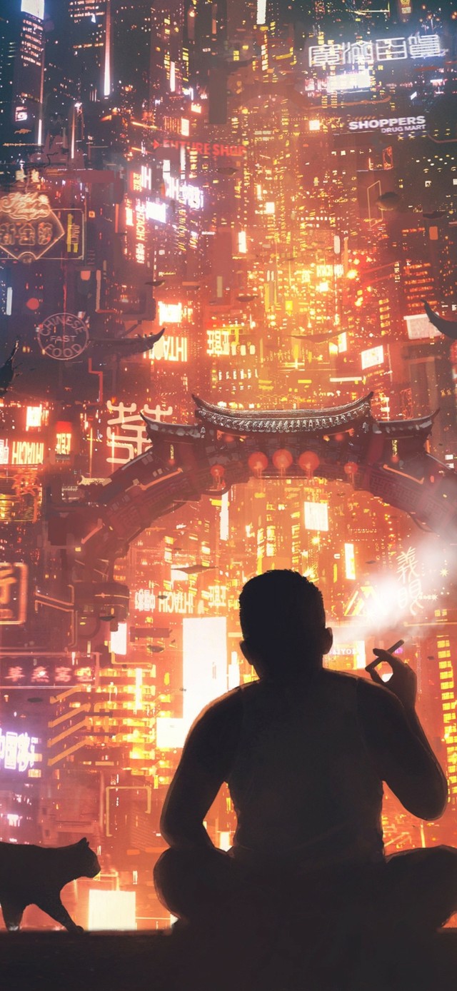 4k赛博朋克城市