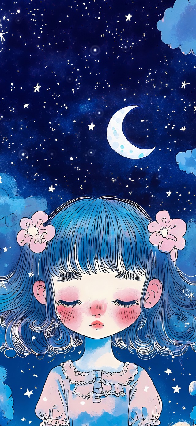 女孩的蓝色梦境
