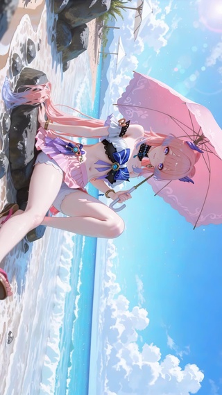 沙滩少女珊瑚宫心海