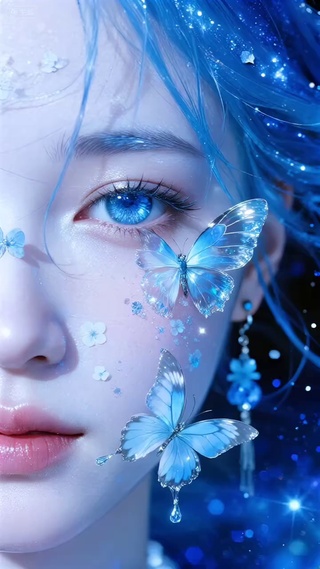 蝴蝶边的动漫美女