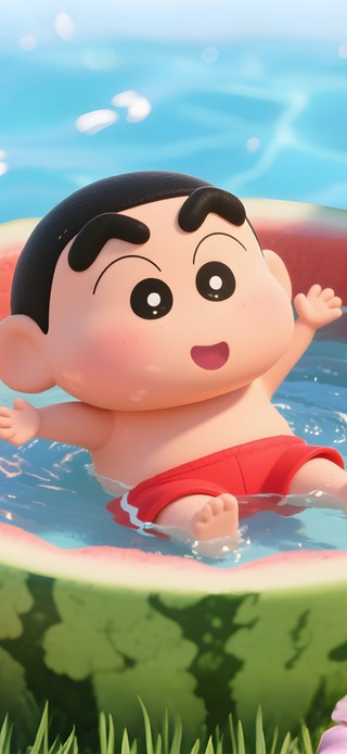 西瓜泳池小新