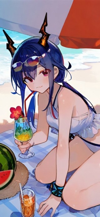 海边泳装少女-陈