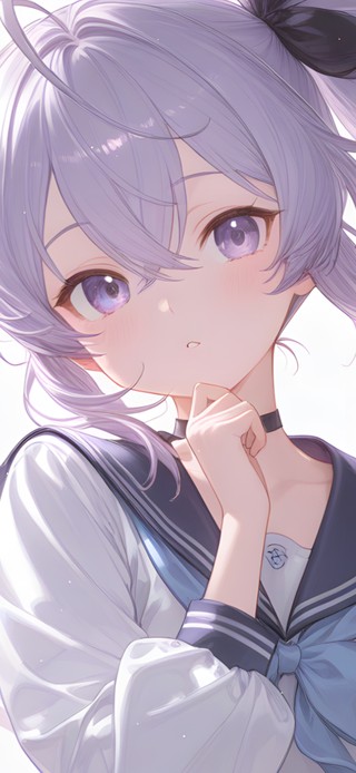 淡紫色女孩