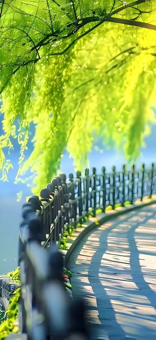 河边垂柳