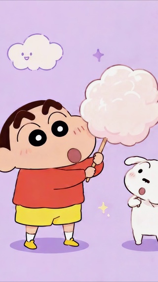 蜡笔小新云朵棉花糖
