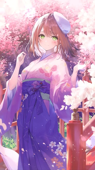 樱花神社少女