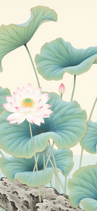 小清新荷花