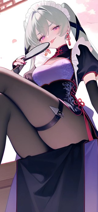 可琳·威克斯-黑丝旗袍