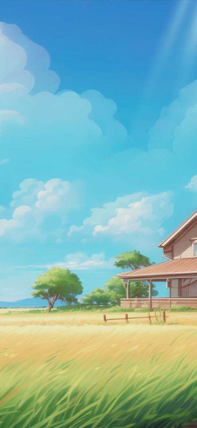 4K护眼草原小屋