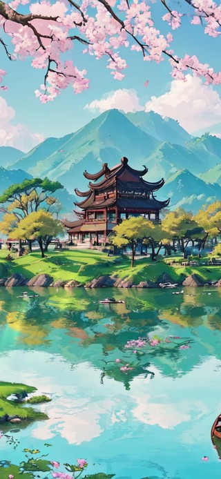 樱花树下