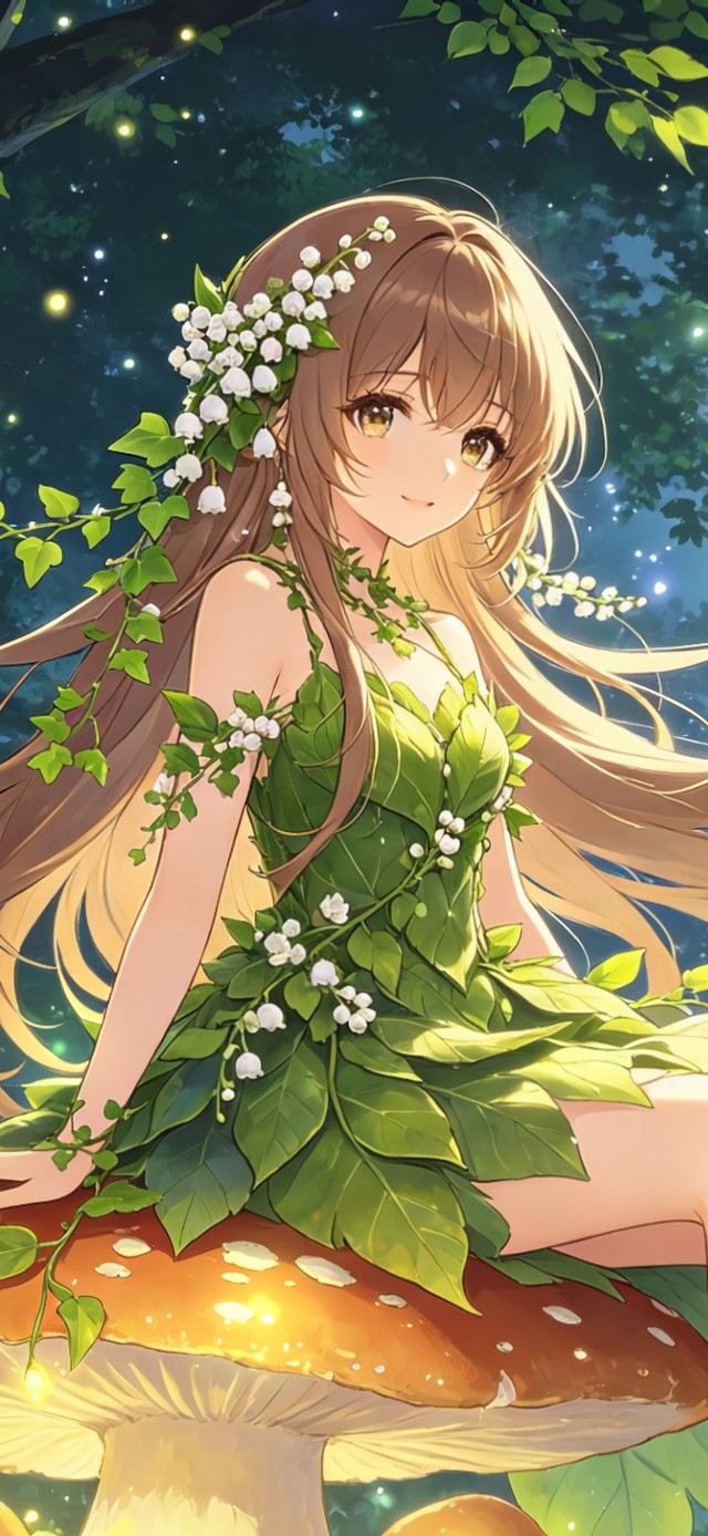 花漾壁纸|森林里的花与精灵