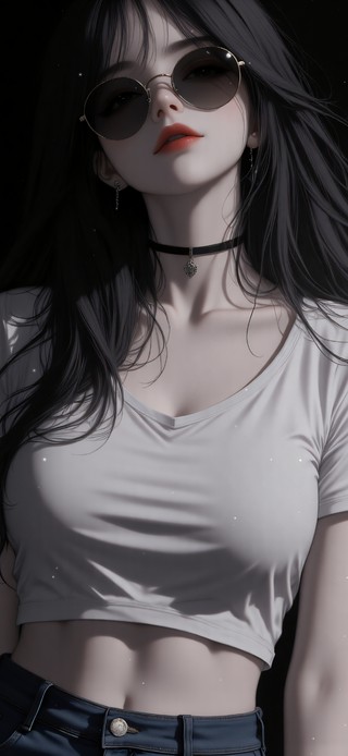 暗调长发御姐