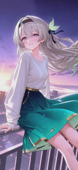 星光萦绕的晚风