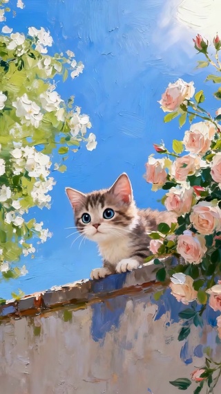 花墙小猫