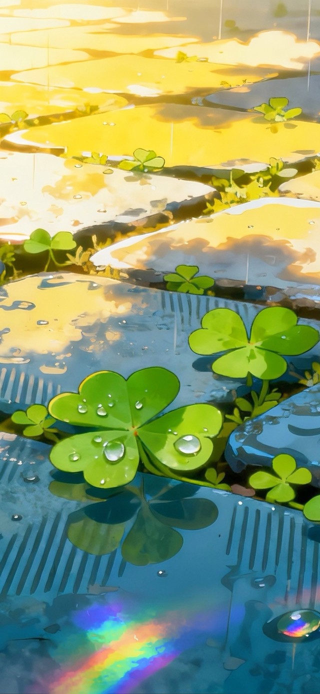 雨中四叶草