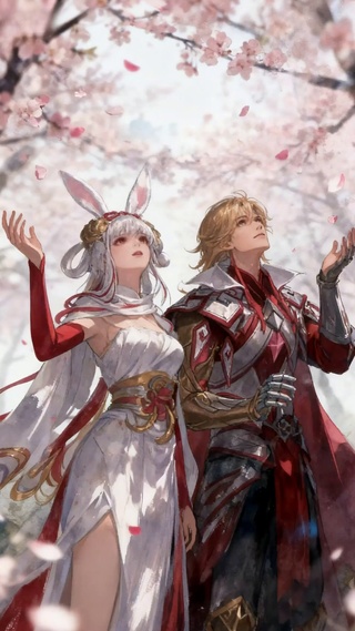 李信公孙离桃花树下