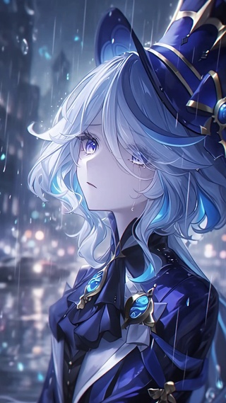 芙宁娜丨伤情雨夜丨