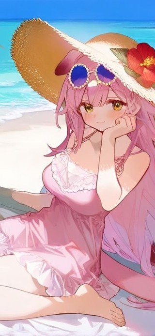 海边泳装少女-澄闪