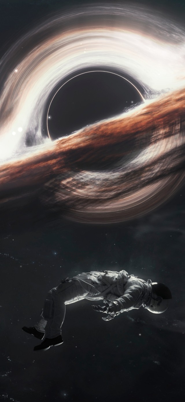 4K宇宙旋涡星云宇航员