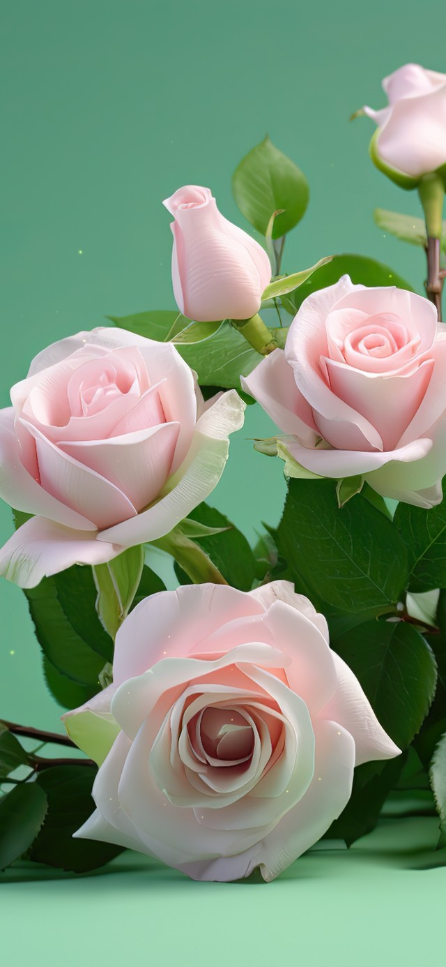 小清新玫瑰花束