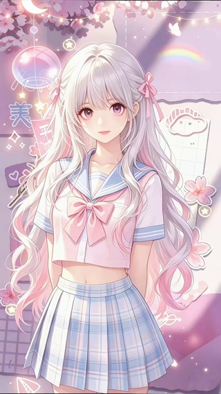 二次元粉樱少女