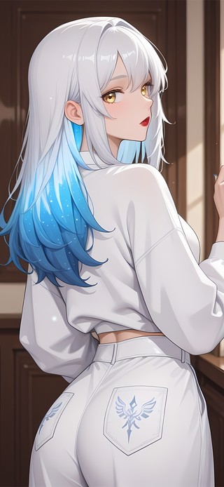 唯美白发少女