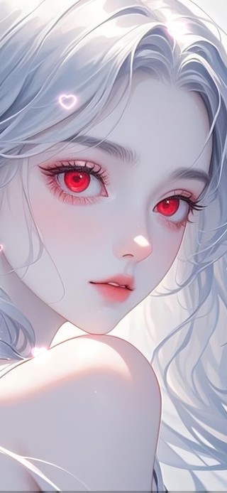 气质银发少女