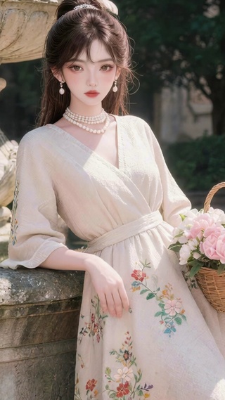 花篮女孩