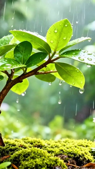 护眼治愈小雨4K