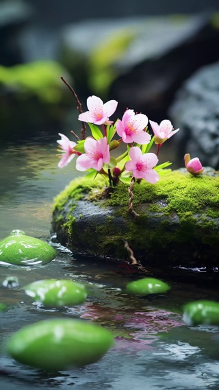 落花流水春季