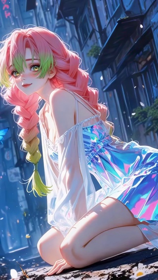 旧巷里的蓝蝶蜜璃