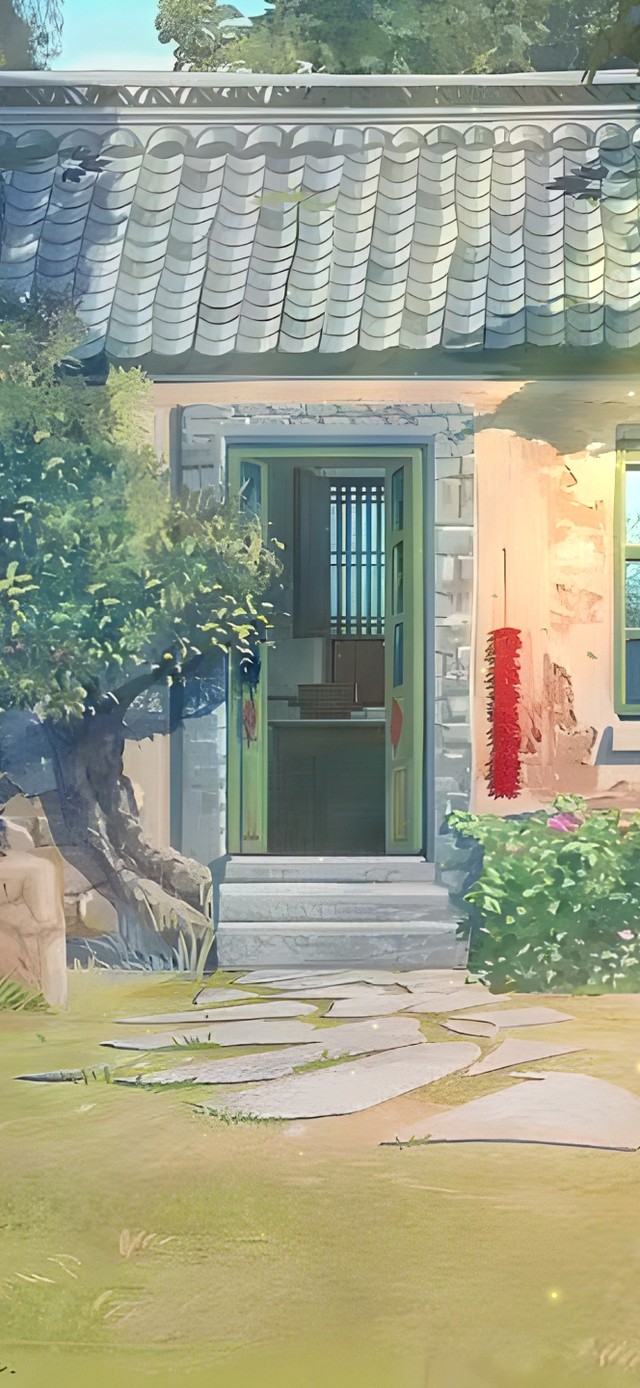 唯美治愈夏日庭院