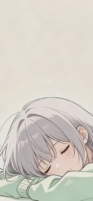 休息的少女
