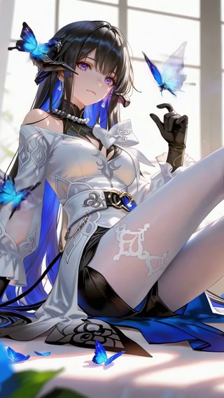 窗边光影下的白丝大丽花