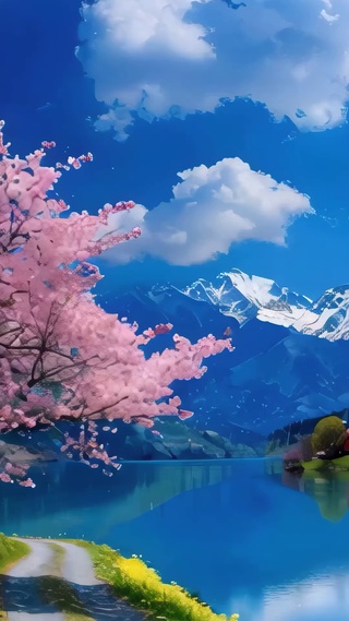 樱花湖畔