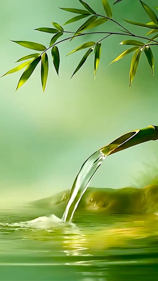 竹子流水
