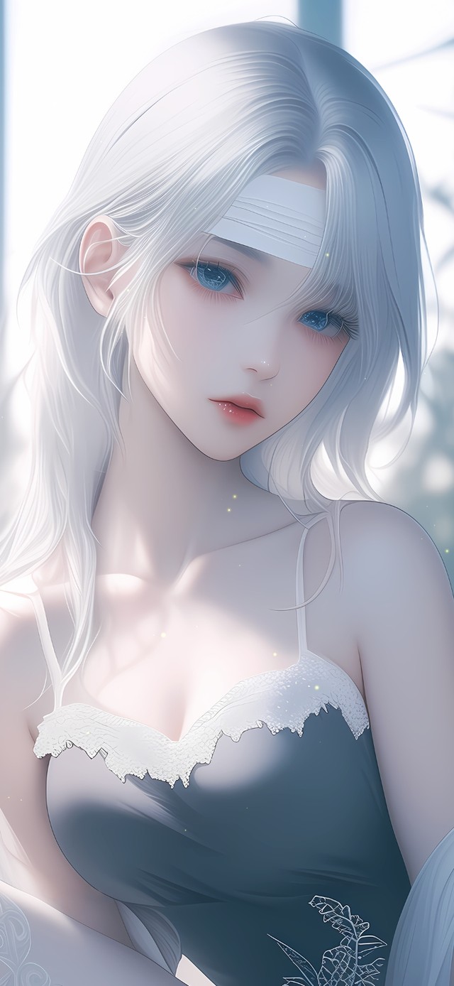 清纯吊带裙女孩