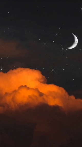 黄昏星空