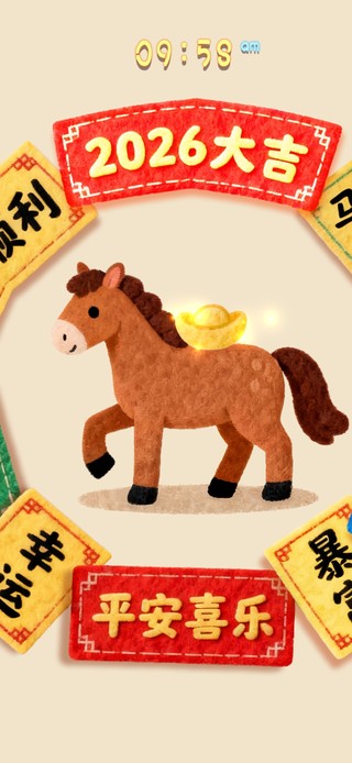 桌面福气小转盘~不来转一转？