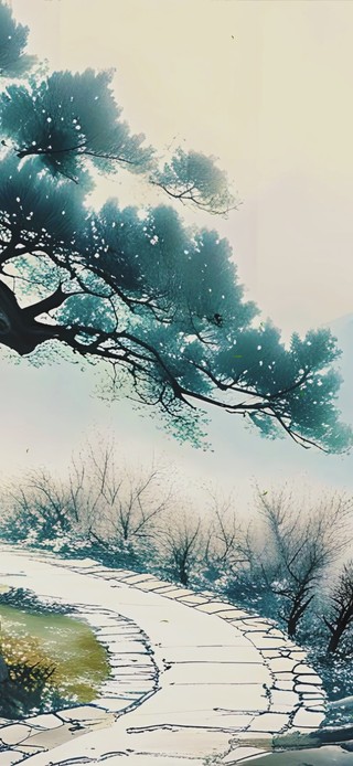 水墨插画壁纸