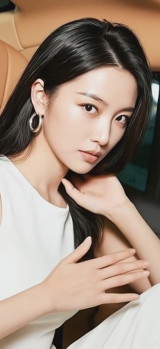 眉目如画，顾盼生姿