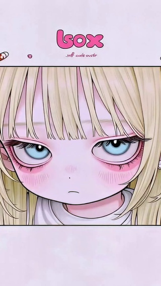 怪物包围的金发二次元少女