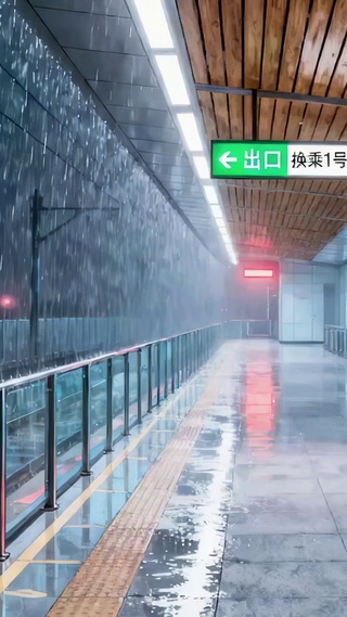 雨天站台